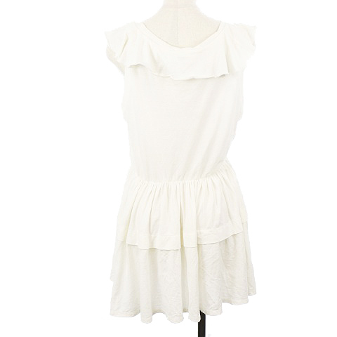 ミュウミュウ miumiu ワンピース ミニ ラウンドネック ノースリーブ  