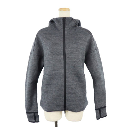 アディダス Adidas パーカー ダブルジップファスナー ストームヘザー Ot グレー Br14 Tm レディース 1 ベクトルパーク