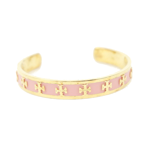 TORY BURCH ピンク バングル トリーバーチ TORY BURCH ブレスレット バングル ロゴ バイ
