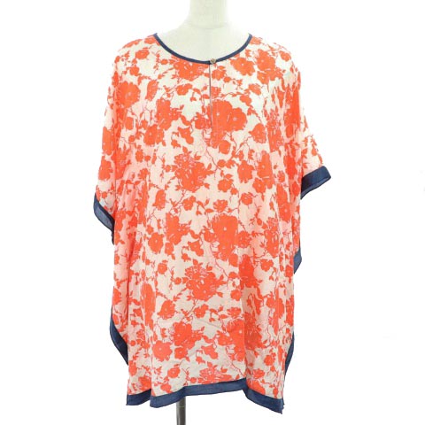 トリーバーチ TORY BURCH チュニック ブラウス クルーネック 五分袖 