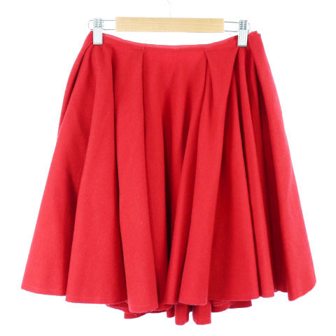 ニナリッチ NINA RICCI スカート フレア ひざ丈 ボリューム ウール  