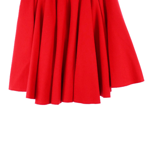 ニナリッチ NINA RICCI スカート フレア ひざ丈 ボリューム ウール  