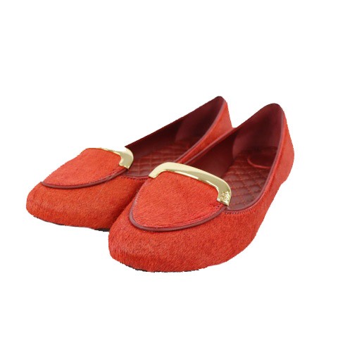 トリーバーチ TORY BURCH パンプス ラウンドトゥ フラット ハラコ ワン 