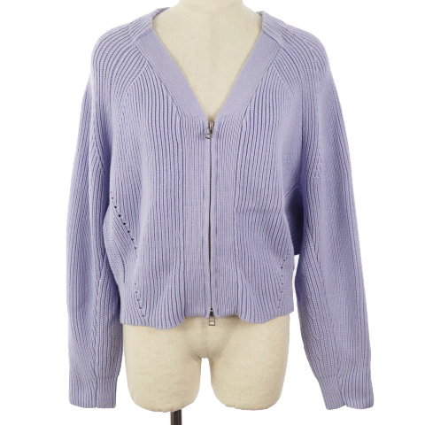 【新品】ADAM ET ROPE アダム エ ロペ ジップカーディガン M ADAM ET ROPE\u0027（アダムエロペ）の「モヘヤＺＩＰカーディガン