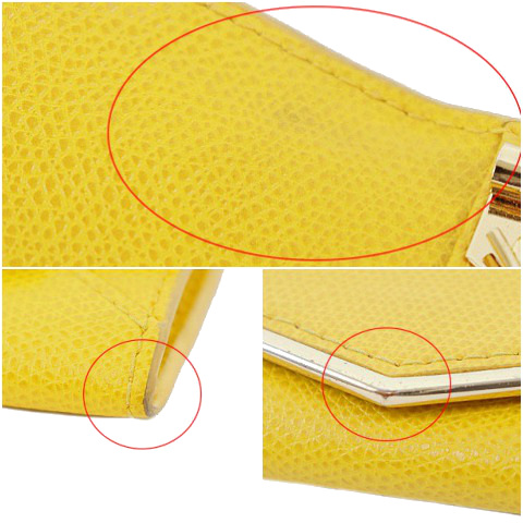 フルラ FURLA キーケース 6連 レザー 黄色 イエロー /TM