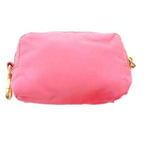 プラダ PRADA ポーチ マルチ ミニ ナイロン リボン キーホルダー付き