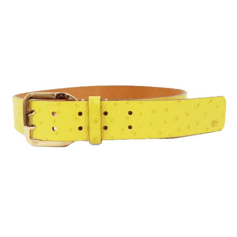 【DSQUARED2】ベルト ロゴバックル レザー イエロー ディースクエアード DSQUARED2 ベルト トップ式 スクエアバックル