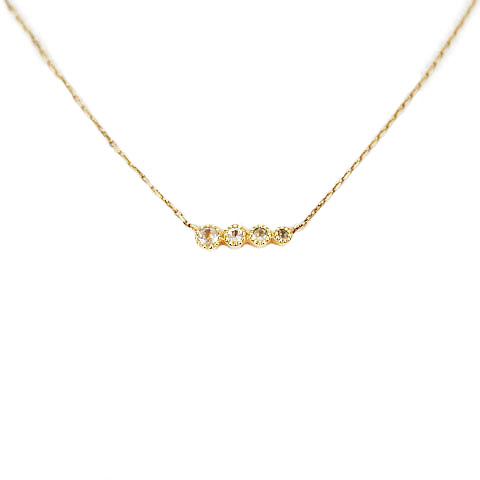 ジュエッテ Jouete ネックレス ペンダント ストーン 10金 K10YG 金色 