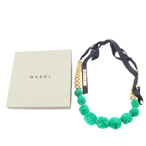 【関税 送料無料】MARNI ペンダント マルニ MARNI ネックレス ペンダント デザイン ポンポン ビーズ