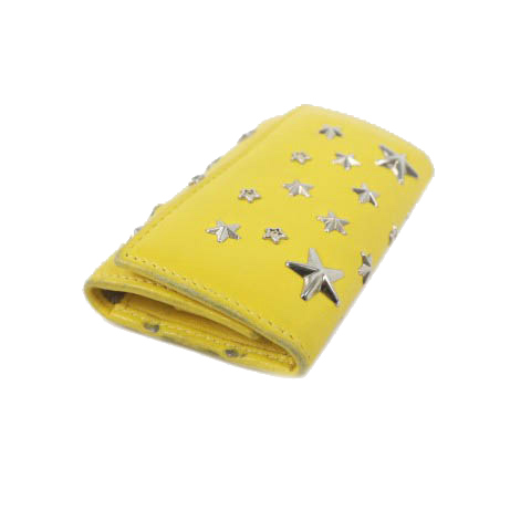 【未使用品】JIMMY CHOO NEPTUNE イエロー キーケース ジミーチュウ JIMMY CHOO キーケース 6連 NEPTUNE レザー