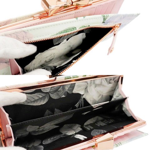 テッドベーカー TED BAKER 長財布 二つ折り 小銭入れ がま口 レザー