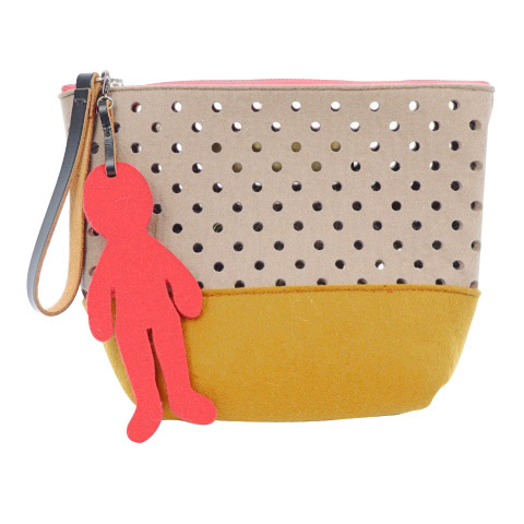 MARNI マルニ オリジナルポーチ付き パペット マルニ MARNI ポーチ マルチ メイク 化粧 パンチング バイカラー