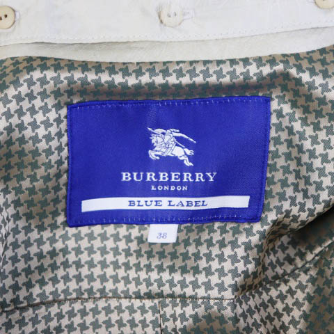 バーバリーブルーレーベル　ラムレザーコート　38 Burberry バーバリーブルーレーベル 38サイズ トレンチコート