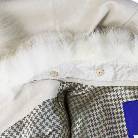 バーバリーブルーレーベル　羊皮コート38 ラム 訳あり）バーバリーブルーレーベル ファーコート 38 M 2way