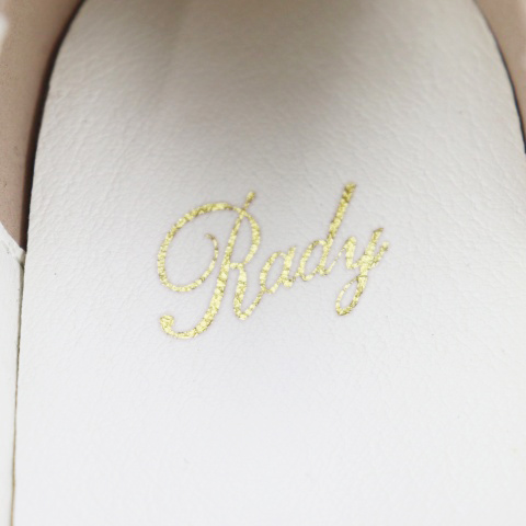 レディ Rady シューズ スニーカー スリッポン フェイクレザー ツイード ワンポイント ロゴ 総柄 M ベージュ Tm レディース 1 ベクトルパーク