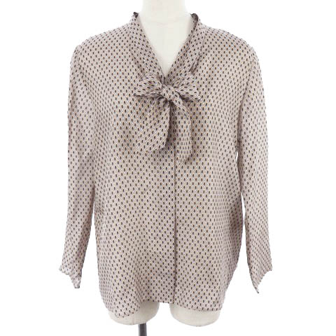 セオリーリュクス theory luxe 18SS ブラウス ボウタイ 長袖 シルク 総  