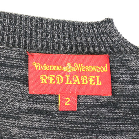 VIVIENNE WESTWOOD RED LABEL / ヴィヴィアンウエストウッドレッドレーベル | コットン ロゴ 刺しゅうドット ニットカーディガン ヴィヴィアンウエストウッド レッドレーベルVivienne Westwood