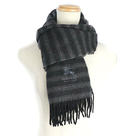 バーバリーブラックレーベル BURBERRY BLACK LABEL マフラー カシミヤ 