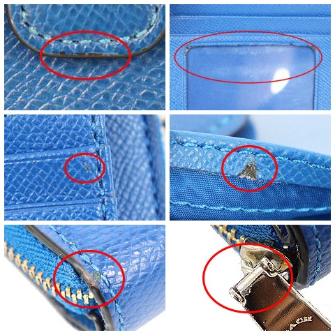 新品　COACH　コーチ　ブルー　ペブルドレザー　コンパクト　二つ折り財布 コーチ COACH 財布 二つ折り 小銭入れ レザー コンパクト ワン