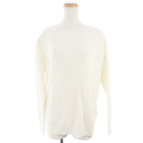 ポロ ラルフローレン Polo Ralph Lauren セーター ニット ボートネック 長袖 カシミヤ バッククロス オーバーサイズ Xs 白 ホワイト Tm レディース 1 ベクトルパーク