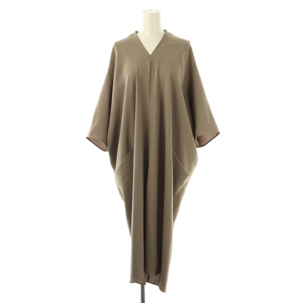 【中古】ベイジ BEIGE support surface サポートサーフェス コクーン ワンピース ロング 4 グレージュ /HK ■GY46 レディース ベイジ BEIGE support surface サポートサーフェス コクーン