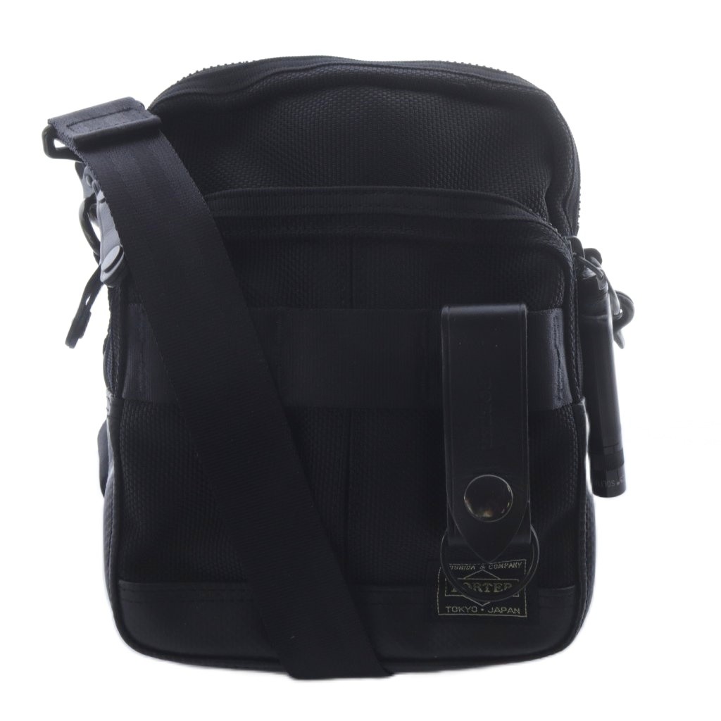 ポーター PORTER 吉田カバン HEAT ヒート ショルダーバッグ ロゴ 黒