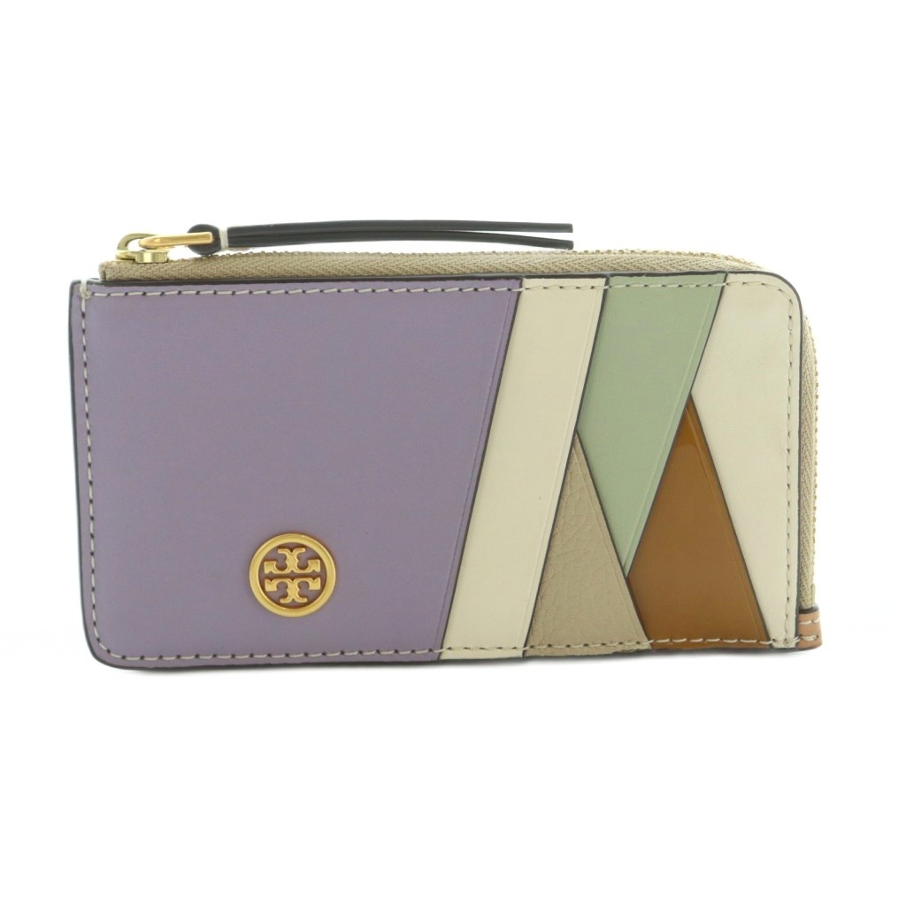 トリーバーチ TORY BURCH カードケース L字ファスナー レザー マルチ