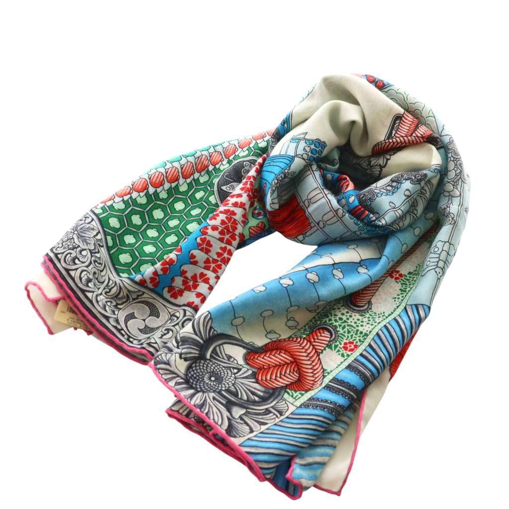 未使用品 エルメス HERMES カレ140 侍の鎧兜 Parures de Samourais  