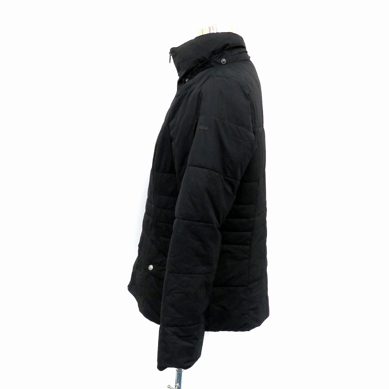 コロンビア Columbia 中綿ジャケット スタンドカラー ミドル丈 XL 黒 