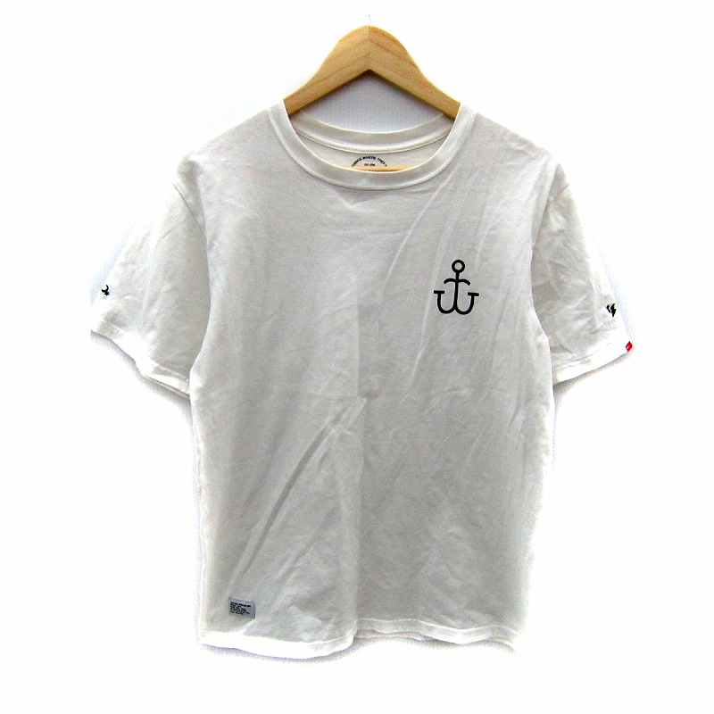 ダブル タップス 白 ラウンドネック 半袖 Tシャツ WTAPS ダブル