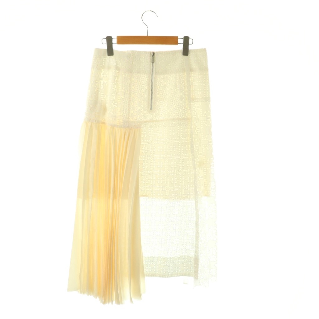 サカイ sacai 21SS Embroidery Lace Skirt プリーツスカート ロング  