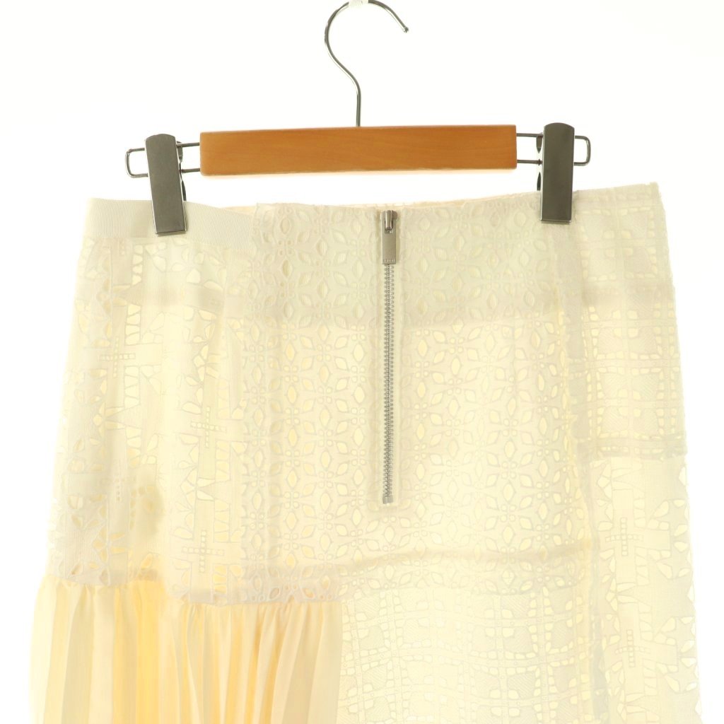 サカイ sacai 21SS Embroidery Lace Skirt プリーツスカート ロング  