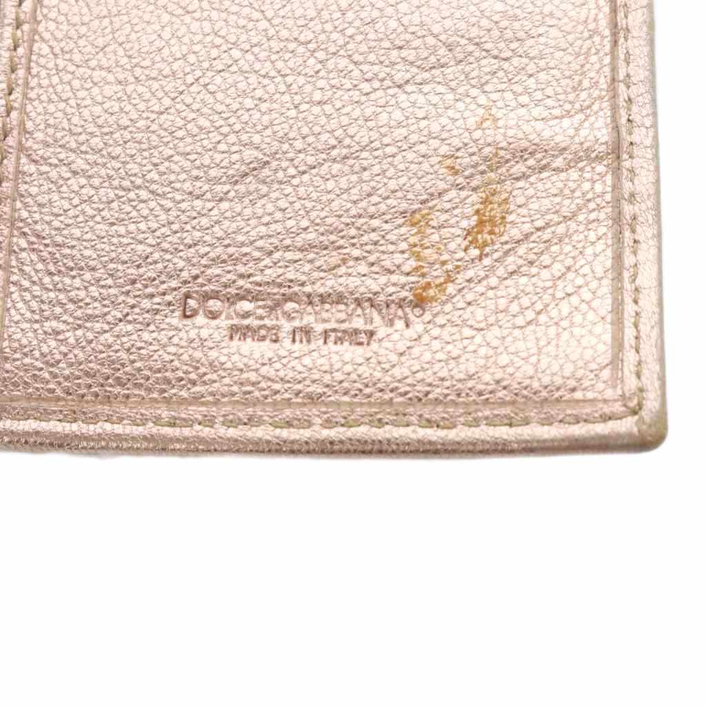 ドルチェ&ガッバーナ ドルガバ DOLCE&GABBANA 長財布 二つ折りレザー