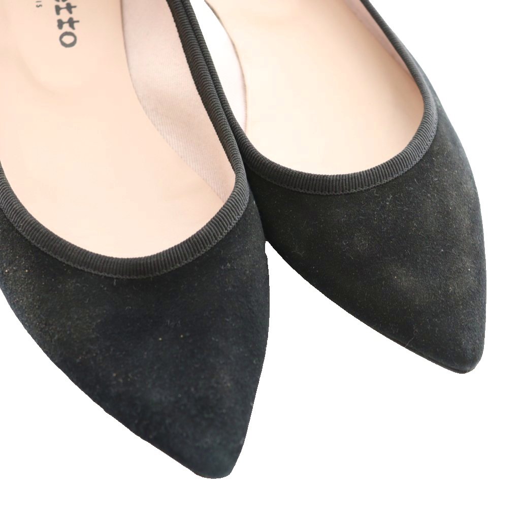 レペット Repetto クレメンス CLEMENCE パンプス スエード 37.5 黒