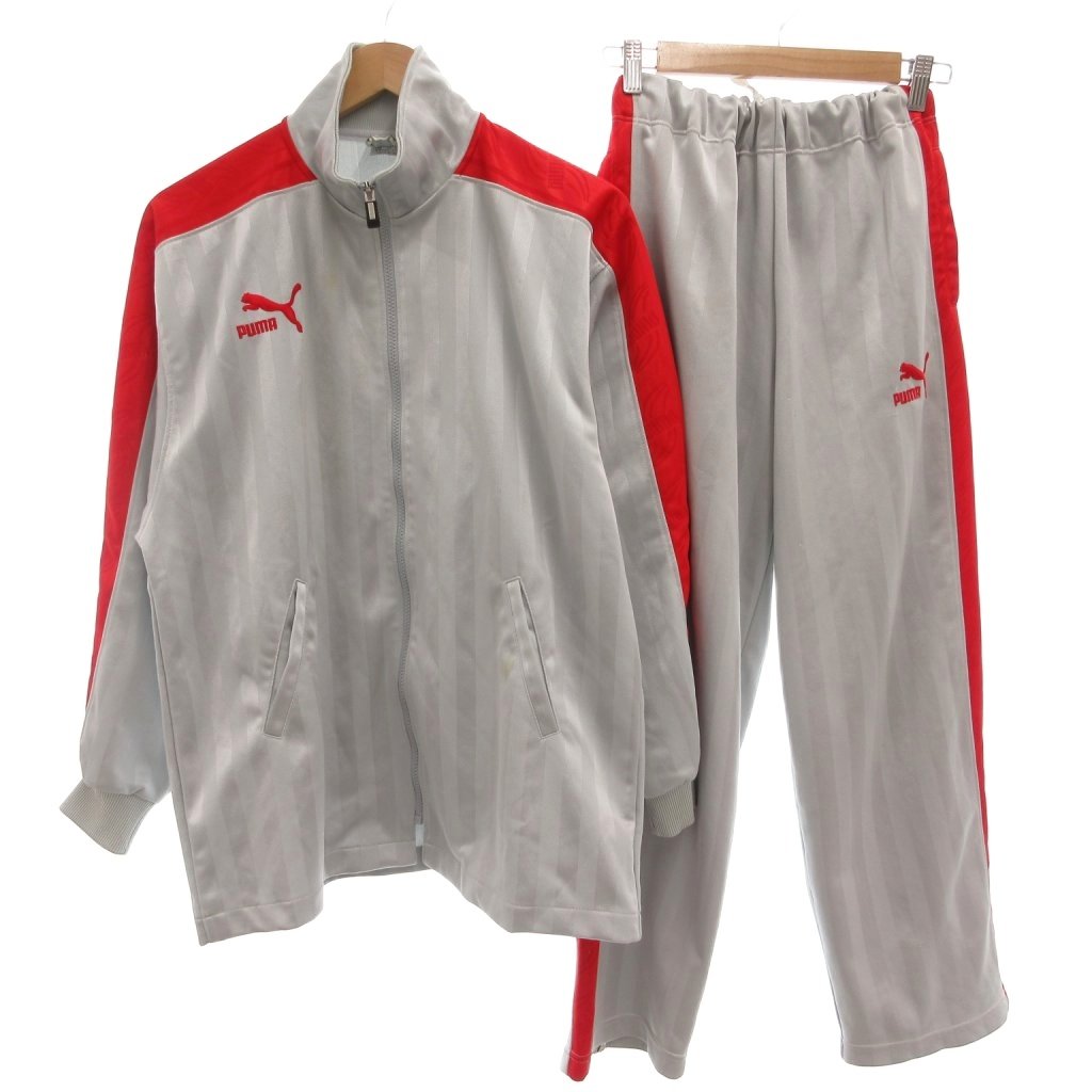 PUMA」 セットアップジャージ S グレー メンズ プーマ ジャージ上下