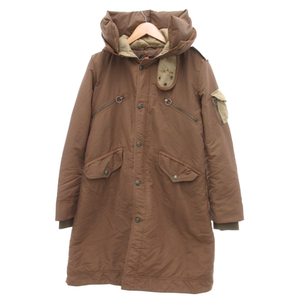 DIESEL ディーゼル 心斎橋本店限定 ロングモッズコート ファー L