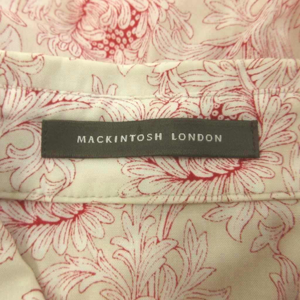マッキントッシュ ロンドン MACKINTOSH LONDON シャツ ブラウス 38 赤 