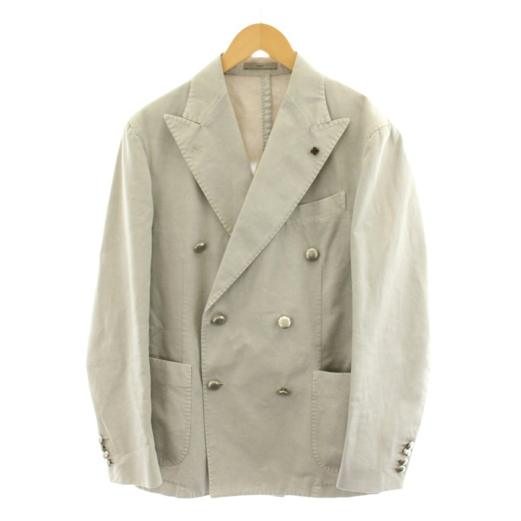 ボリオリ BOGLIOLI COAT テーラードジャケット ダブル コットン 46 