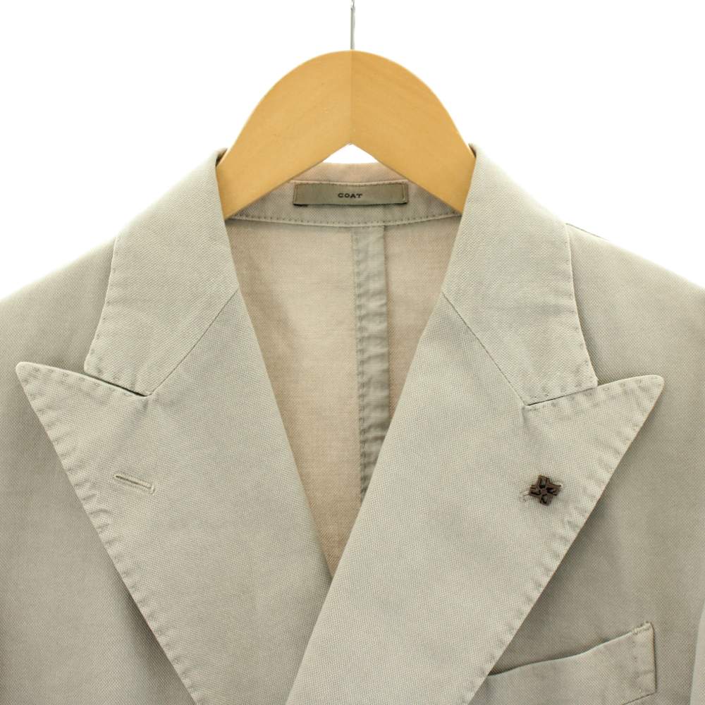 ボリオリ BOGLIOLI COAT テーラードジャケット ダブル コットン 46 