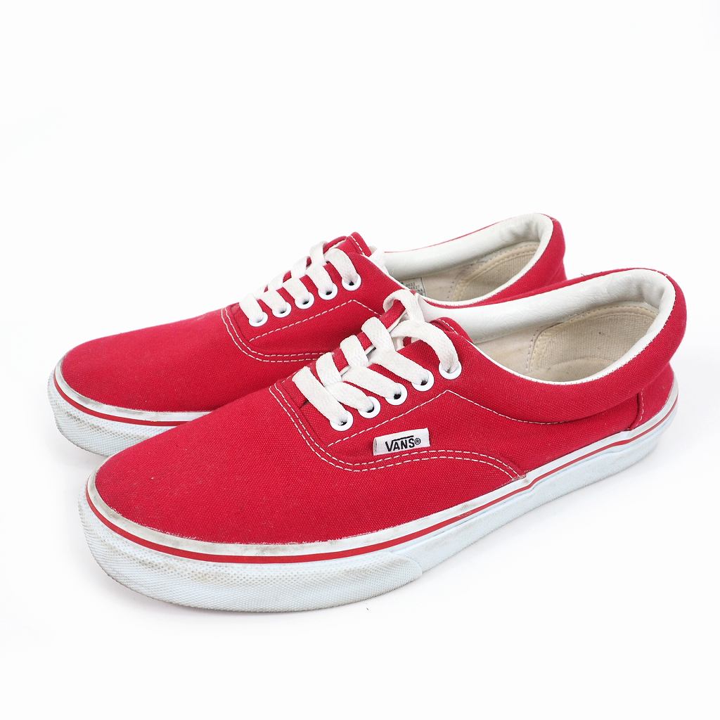 バンズ Vans Era エラ ローカット シューズ スニーカー Us9 レッド 赤 V95cla メンズ 2 2104 ベクトルパーク