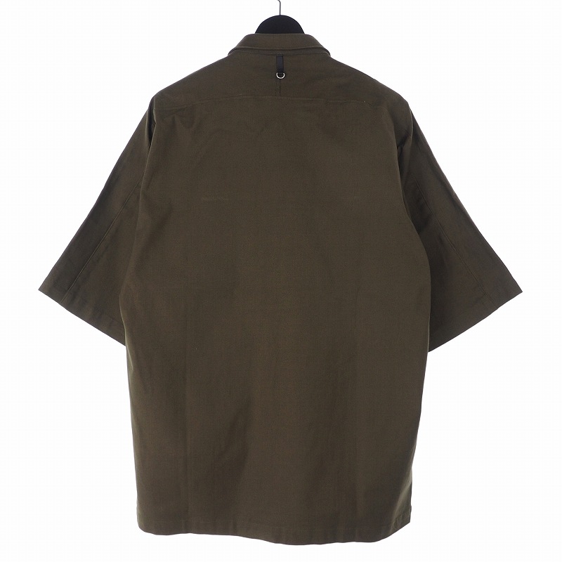 良質 未使用品 スタンプド メンズ カーキ L 半袖 シャツ ミリタリー ストレッチ Stampd シャツ