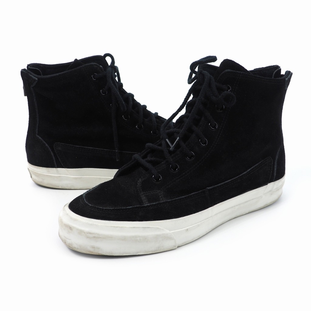 ダブルジェイケイ Wjk スエード ハイカット スニーカー バックジップ 約26cm 27cm ブラック 黒 メンズ 2 ベクトルパーク