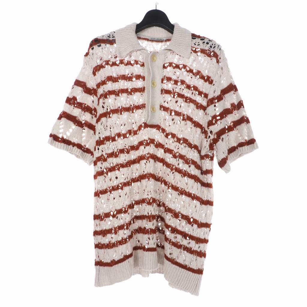 アワーレガシー OUR LEGACY 21AW BIG PIQUET SHORTSLEEVE ZIG ZAG  