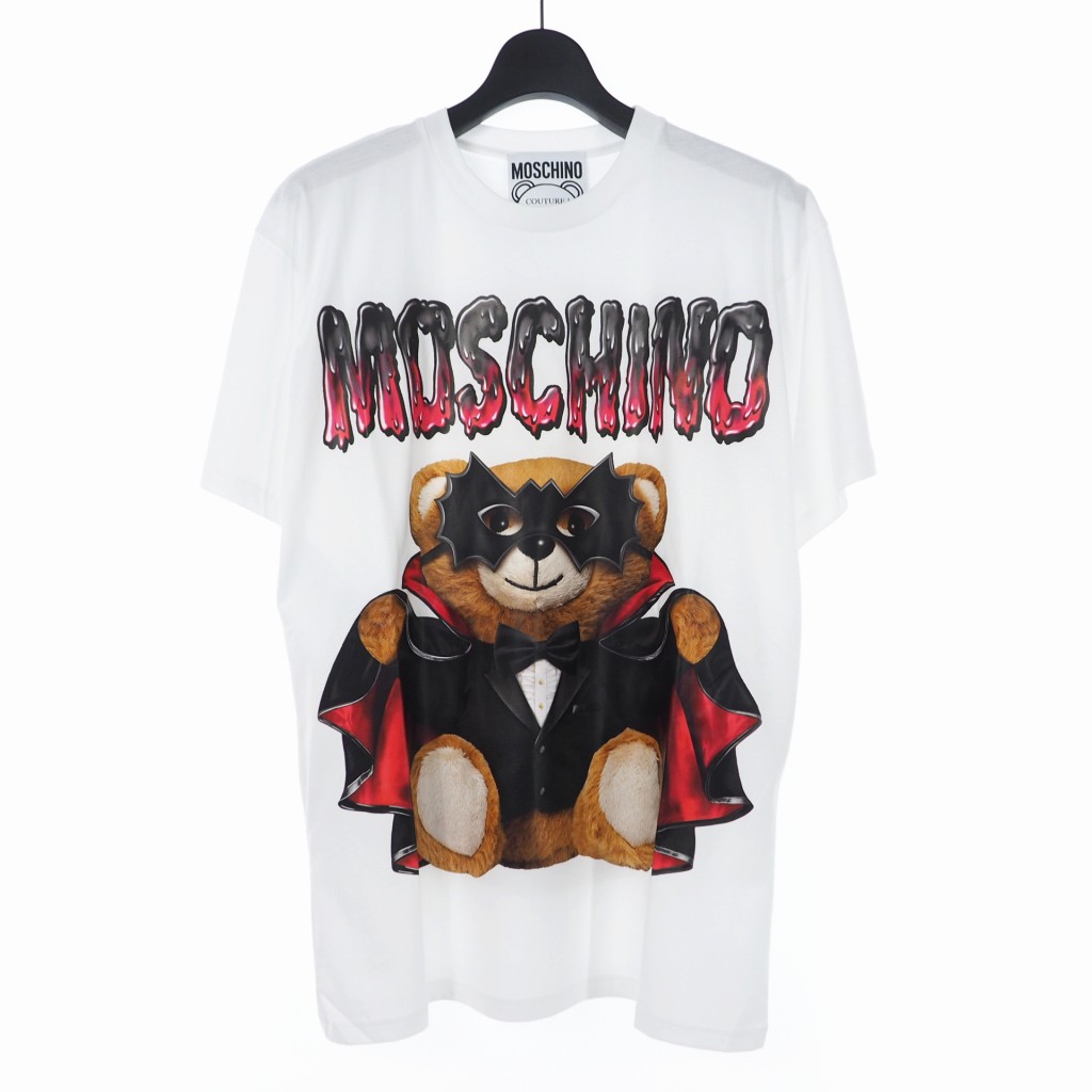 未使用品 モスキーノ MOSCHINO 20SS バッド テディベア プリント T  