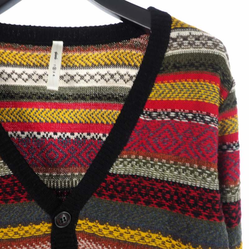 グラム glamb 切り替え ニット セーター カーディガン 2 マルチカラー  