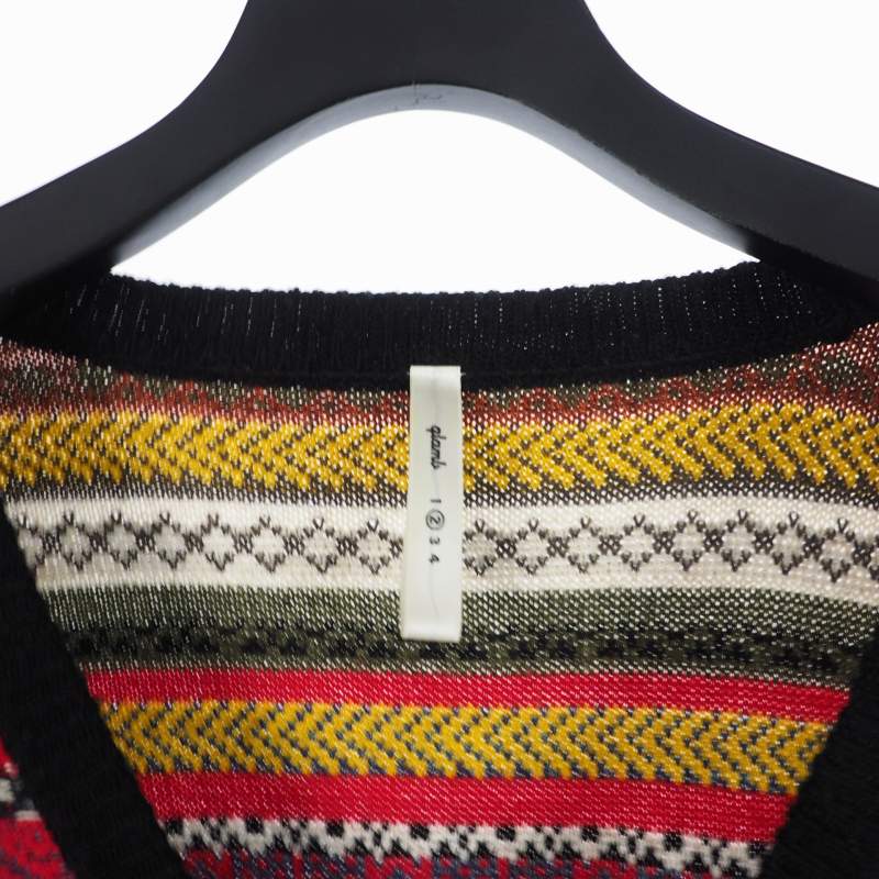 グラム glamb 切り替え ニット セーター カーディガン 2 マルチカラー  