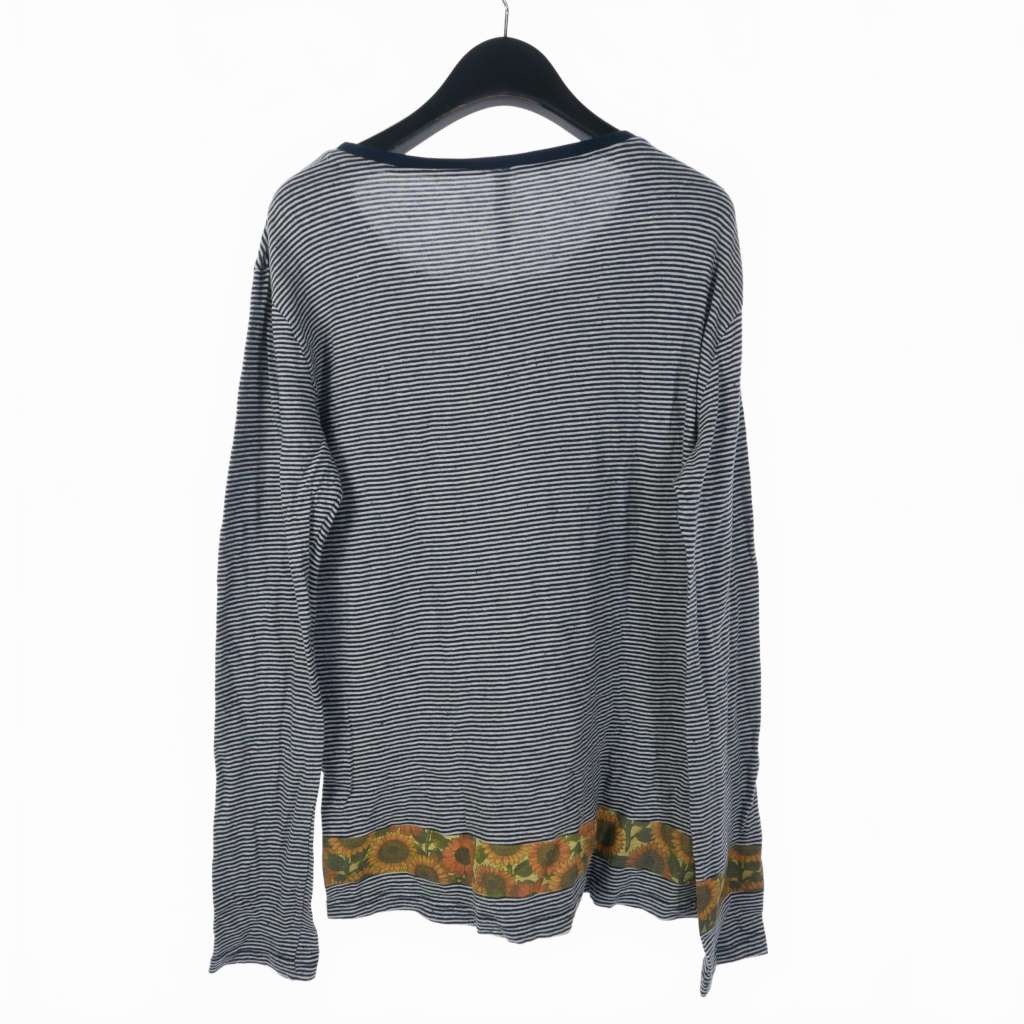 グラム glamb Tシャツ カットソー 長袖 ボーダー 花柄 ひまわり
