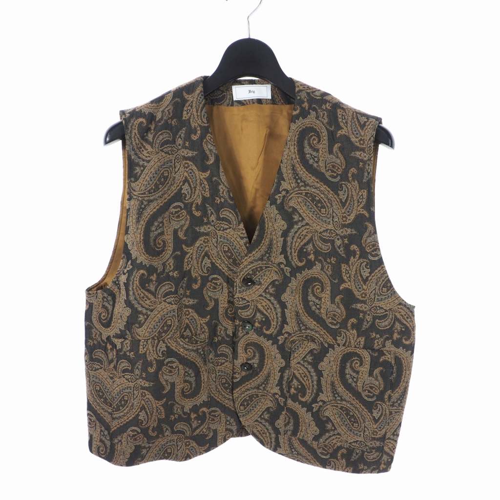 ウーリッヒ URIG GOBELIN ANTIQUE VEST ベスト ジレ ペイズリー柄 1 
