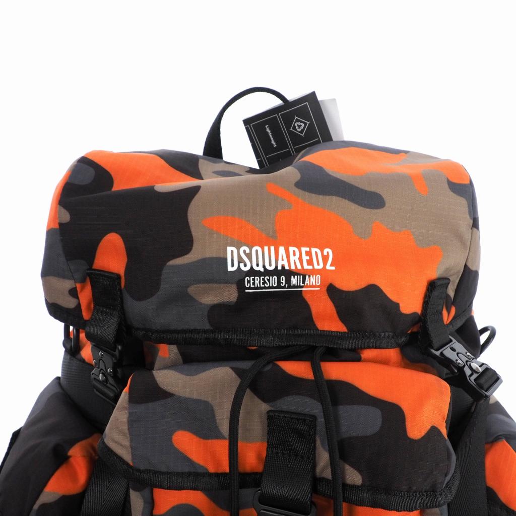 ディースクエアード DSQUARED2 22AWカモフラ ナイロンバックパック（未 