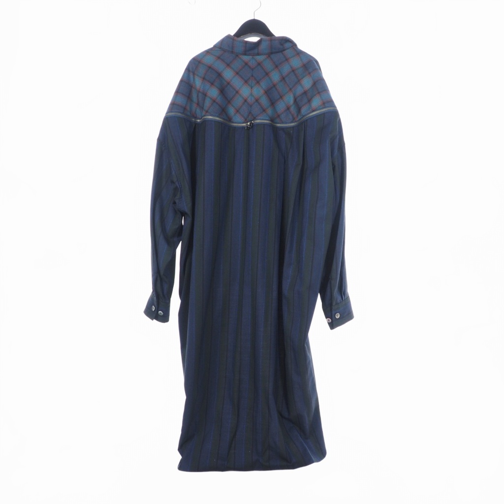 ファセッタズム FACETASM 21AW HIGH-LOW ZIPPER SHIRT COAT ハイロー 